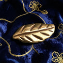 Brass Lucky Peanut on Leaf Totem / Spirit Animal Figurine FB1452 🥜