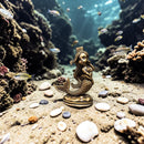 Brass Mermaid with Crown Figurine - Spirit Totem FB1290 🧜🏻‍♀️