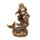 Brass Mermaid with Crown Figurine - Spirit Totem FB1290 🧜🏻‍♀️