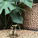 Brass Hugging Mouse Couple Totem / Spirit Animal Figurine FB3409 🐭