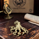 Brass Octopus with Curled Tentacles Totem / Spirit Animal Figurine 🐙 FB1904
