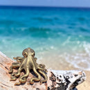 Brass Octopus with Curled Tentacles Totem / Spirit Animal Figurine 🐙 FB1904