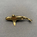 Brass Open Mouth Shark Figurine Animal / Spirit Totem FB1464 🦈