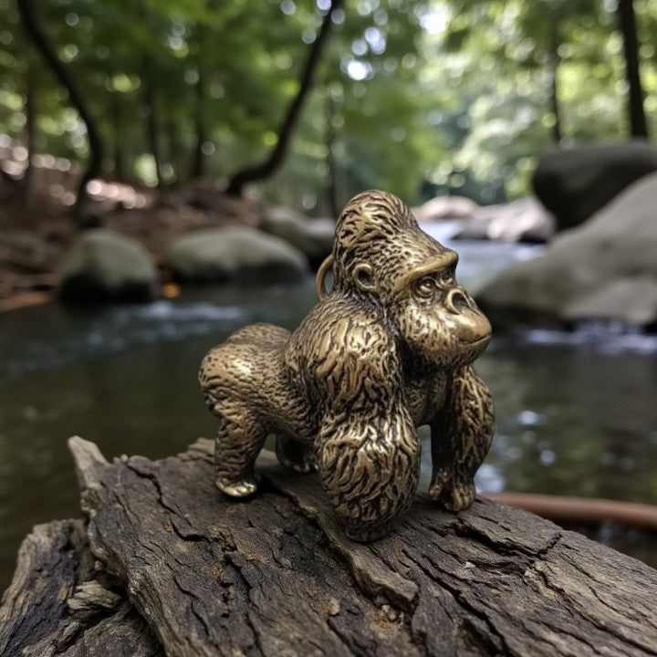 Brass Orangutan Totem / Spirit Animal Figurine 🧡 FB3208