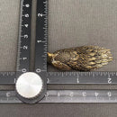 Brass Peacock with Long Train Figurine - Animal Totem / Spirit Animal FB1960 🦚