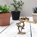 Brass Prancing Deer Spirit / Totem Animal Figurines FB1017 🦌🦌