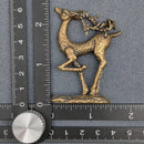 Brass Prancing Deer Spirit / Totem Animal Figurines FB1017 🦌🦌