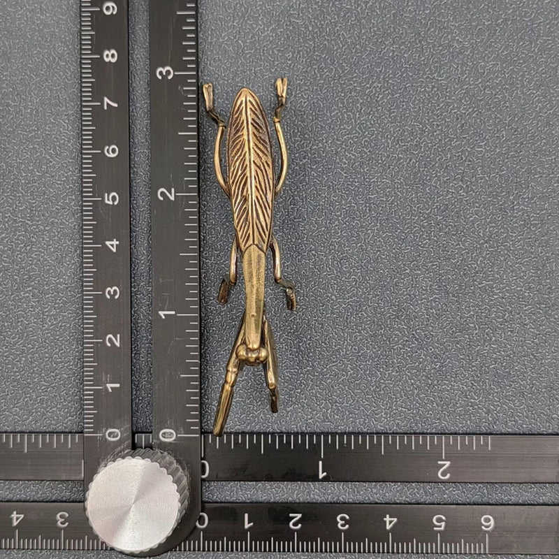 Brass Praying Mantis Figurine, perception, intuition FB1325 🍃