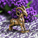 Brass Prosperity Goat Animal / Spirit Totem Figurine 🐓 SV029