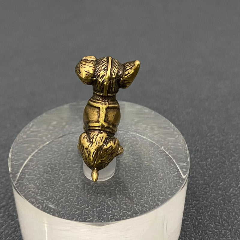 Brass Dog / Puppy Totem / Spirit Animal Mini Figurine FB1784 🐾