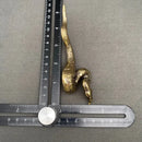 Brass Python, Large, Curled Totem / Spirit Animal Mini Figurine FB3035 🐍