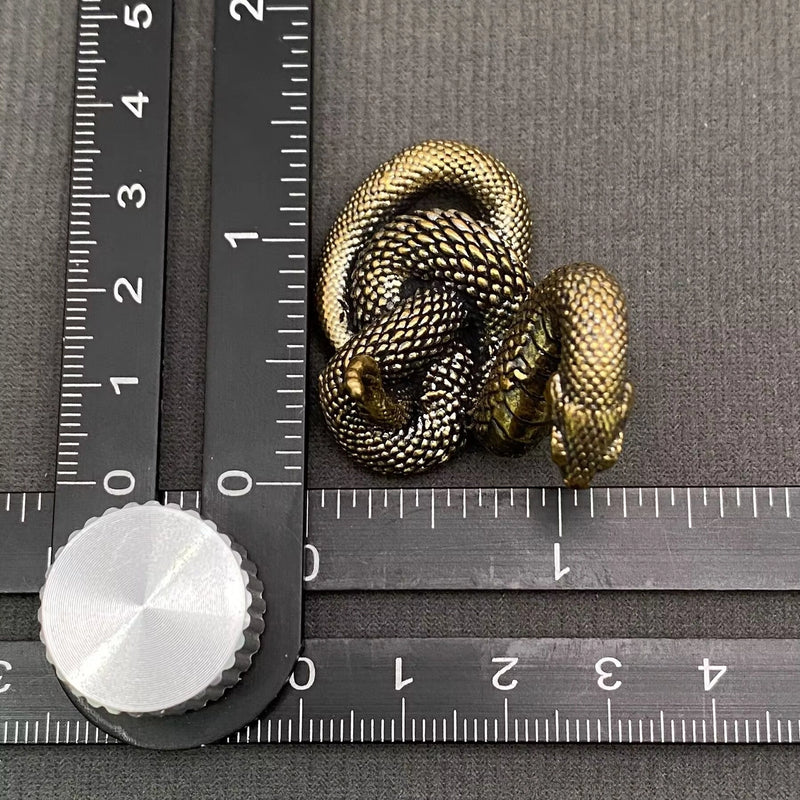 Brass Python Totem / Spirit Animal Mini Figurine FB1784 🐍
