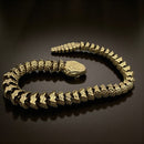 Brass Rattlesnake Moveable Figurine - Animal Totem / Spirit Animal FB2750 🪭🍃🪭