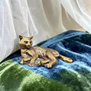 Brass Resting Cat Animal Totem / Spirit Animal Figurine FB1117 🐈