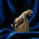 Brass Roaring Tiger Totem / Spirit Animal Figurine FB1455 🐅