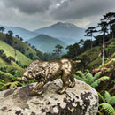 Brass Saber Tooth Tiger Spirit / Totem Animal Figurine🦎 FB1445