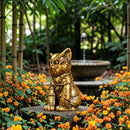 Brass Scholar Cat with Glasses Totem / Spirit Figurine 🐉 BV015