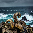 Brass Sea Dragon Totem / Spirit Animal Figurine FB1448 🦖