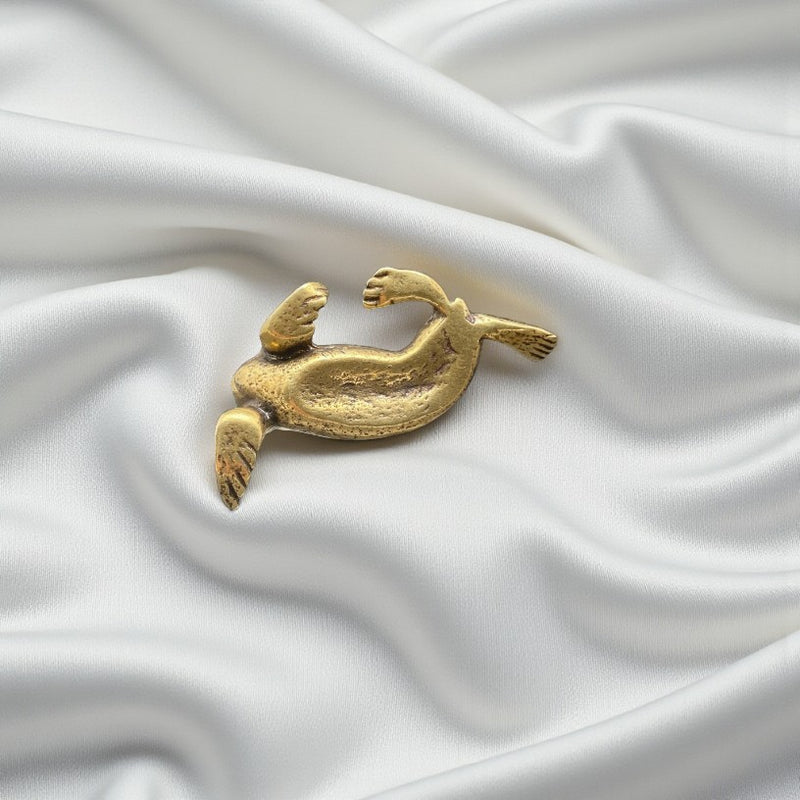 Brass Sea Lion Figurine, adaptability, emotional strength FB1243 🧡
