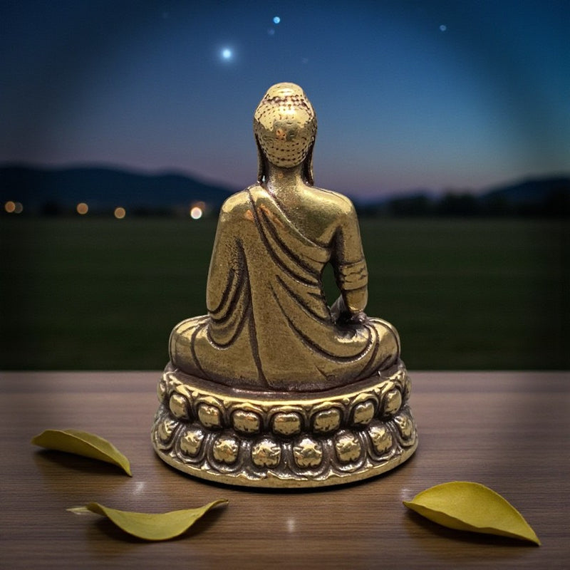 Brass Sitting Buddha Figurine FB1864 🪷