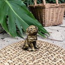 Brass Sitting Floppy Ear Puppy Dog Totem / Spirit Animal Figurine FB3220 🌼