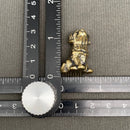 Brass Sitting Floppy Ear Puppy Dog Totem / Spirit Animal Figurine FB3220 🌼
