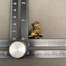 Brass Kitten / Cat Sitting or Crouching Figurine Totem / Spirit Animal FB1578 🐈‍⬛