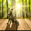 Brass Sitting Sitting Large Dog Totem / Spirit Animal Mini Figurine FB1713 🦊
