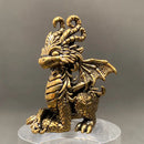 Brass Sitting Magic Dragon Figurine FB1041 🪭🌟🪭