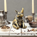 Brass Sitting Rhinocerus Figurine - Animal Totem / Spirit Animal FB2552 🧡🎻🧡