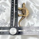 Brass Skeleton Spinosaurus Dinosaur Figurine Animal / Spirit Totem FB1430 🪽🦖🪽