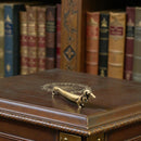 Brass Long Dachshund Totem / Spirit Animal Figurine FB1223