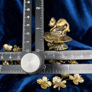 Brass Skull with Hat and Cat Figurine 🔔 FB1127