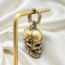 Brass Skull Keychain Charm, Pendant FB2993 🌟💖🌟