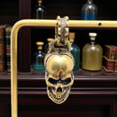 Brass Skull Keychain Charm, Pendant FB2993 🌟💖🌟