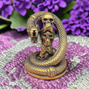 Brass Skulls and Snake Totem / Spirit Animal Figurine 🐉 FB2061