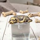 Brass Sleeping Spaniel Dog Totem / Spirit Animal Mini Figurine FB2672 🐄