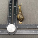 Brass Snail Figurine - Animal Totem / Spirit Animal, Striped Shell FB2051 🏜️
