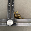 Brass Snail with Raised Head Figurine - Animal Totem / Spirit Animal FB2860 🏜️