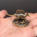 Brass Spinosaurus Dinosaur Figurine with Spread Wings Animal / Spirit Totem FB1976 🪽🪽