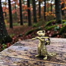 Brass Squirrel carrying Acorns Spirit / Totem Animal Figurine 🐿️ FB1485