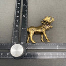 Brass Standing Elk Spirit / Totem Animal Figurines FB1547 🦌🦌
