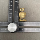 Brass Straight Back Owl Totem / Spirit Animal Figurine FB1084🦉