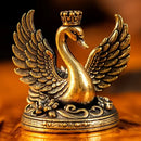 Brass Regal Swan Queen Figurine Animal / Spirit Totem 💚 BV024