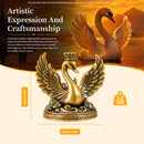 Brass Regal Swan Queen Figurine Animal / Spirit Totem 💚 BV024