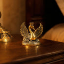Brass Regal Swan Queen Figurine Animal / Spirit Totem 💚 BV024