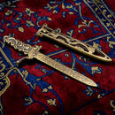 Brass Medieval Sword with Scabbard Figurine FB1712 🐉