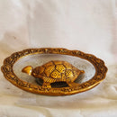 Brass Tortoise with Water Plate, Luck, Wealth & Positivity FB3389