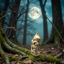 Brass Good Luck / Treasure Cat - Maneki-neko - Spirit / Totem Animal Figurine FB2197 🦌🦌