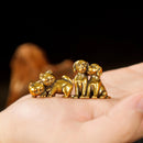 Brass Puppy or Kitten Twins Totem / Animal Spirit Figurine ☀️BV011
